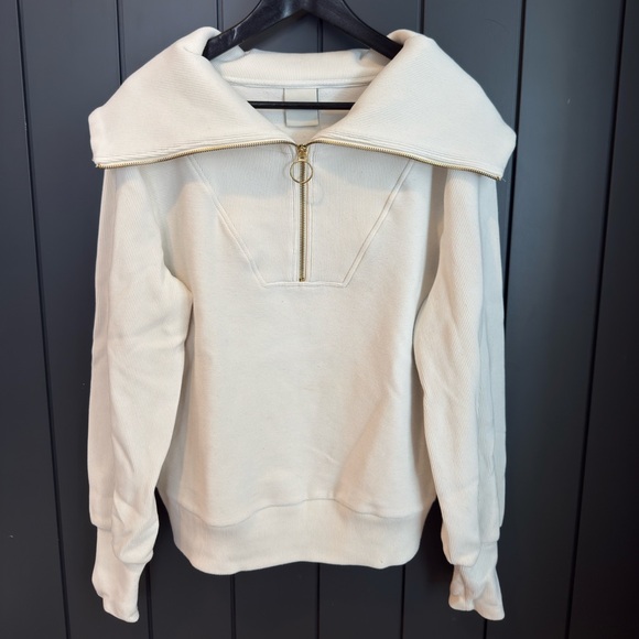 Varley Cream Zip-Up Jacket - Picture 2 of 3
